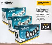 5 led inbouwspots twilight neo-Twilight