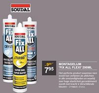 Montagelijm fix all flexi-Soudal