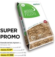 Promotions Granulés de bois agricon - Agricon - Valide de 01/09/2024 à 30/09/2024 chez Molecule