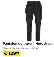 Promotions Pantalon de travail herock sparo - Herock - Valide de 01/09/2024 à 30/09/2024 chez Molecule