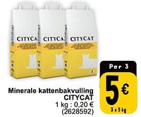 Minerale kattenbakvulling citycat-citycat