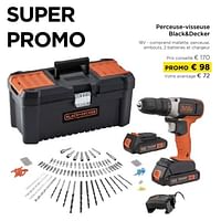 Promotions Perceuse-visseuse black+decker - Black & Descker - Valide de 01/09/2024 à 30/09/2024 chez Molecule