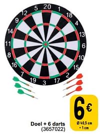 Doel + 6 darts-Huismerk - Cora