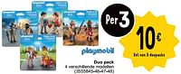 Promoties Duo pack - Playmobil - Geldig van 10/09/2024 tot 23/09/2024 bij Cora