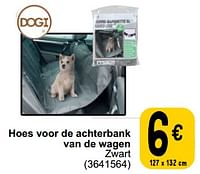 Hoes voor de achterbank van de wagen zwart-Dogi