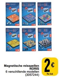 Magnetische reisspellen noris-Huismerk - Cora