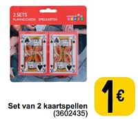 Set van 2 kaartspellen-Huismerk - Cora