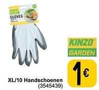 Promoties Xl-10 handschoenen - Kinzo - Geldig van 10/09/2024 tot 23/09/2024 bij Cora