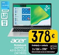 Acer notebook aspire 3 a315-35-cq5-Acer