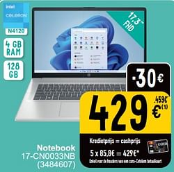 Hp notebook 17-cn0033nb