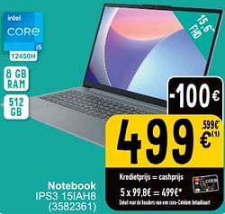 Lenovo notebook ips3 15iah8