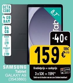 Samsung tablet galaxy a9