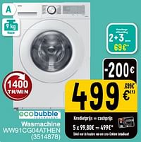 Samsung wasmachine ww91cg04athen-Samsung