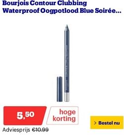 Bourjois contour clubbing waterproof oogpotlood blue soirée