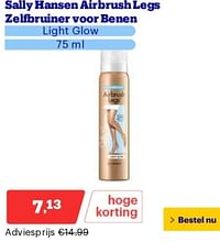 Sally hansen airbrush legs zelfbruiner voor benen light glow-Sally Hansen