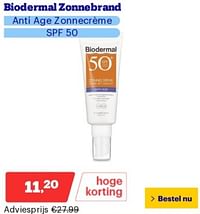 Biodermal zonnebrand anti age zonnecrème-Biodermal