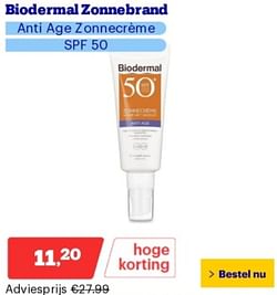 Biodermal zonnebrand anti age zonnecrème