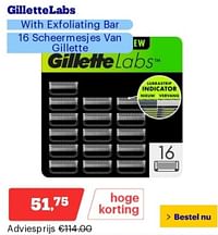 Gillette labs with exfoliating bar 16 scheermesjes van gillette-Gillette