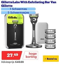 Gillettelabs with exfoliating bar van gillette 1 scheermes 5 scheermesjes-Gillette