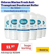 Odorex marine fresh anti- transpirant deodorant roller-Odorex