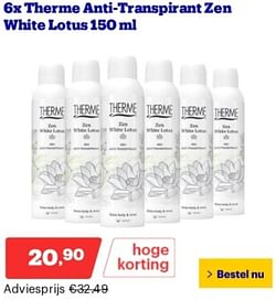 Therme anti-transpirant zen white lotus