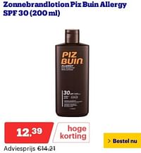 Zonnebrandlotion piz buin allergy spf 30-piz buin