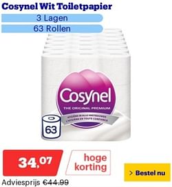 Cosynel wit toiletpapier