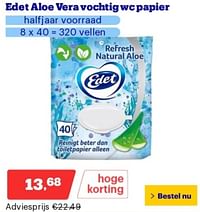 Edet aloe vera vochtig wc papier-Edet