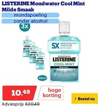 Listerine mondwater cool mint milde smaak-Listerine