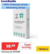 Love2smile pap+ premium strips whitening-Love2smile