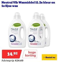 Neutral vlb wasmiddel kleur en fijne was-neutral