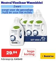 Promoties Neutral vloeibaar wasmiddel zwart - neutral - Geldig van 02/09/2024 tot 08/09/2027 bij Bol.com