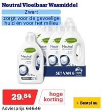 Neutral vloeibaar wasmiddel zwart-neutral