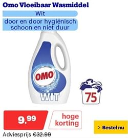 Omo vloeibaar wasmiddel wit