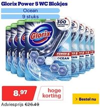 Glorix power 5 wc blokjes ocean-Glorix