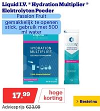 Liquid i.v. hydration multiplier elektrolyten poeder passion fruit-Liquid I.V.