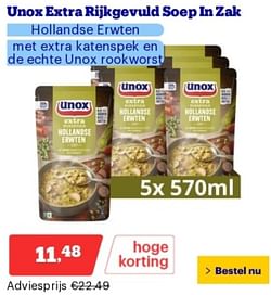 Unox extra rijkgevuld soep in zak