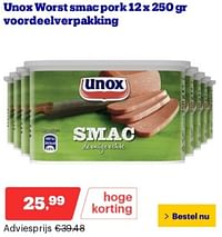 Unox worst smac pork-Unox