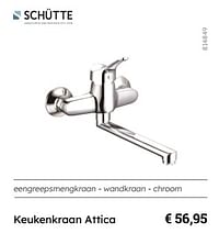 Keukenkraan attica-Schütte