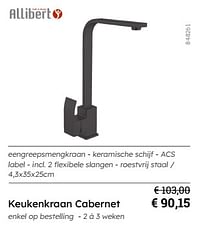 Keukenkraan cabernet-Allibert