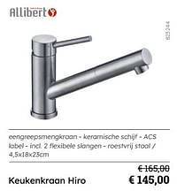 Keukenkraan hiro-Allibert