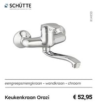 Keukenkraan orazi-Schütte