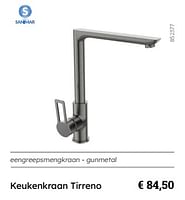 Promoties Keukenkraan tirreno - Sanimar - Geldig van 01/07/2024 tot 31/12/2024 bij Multi Bazar