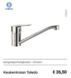 Keukenkraan toledo