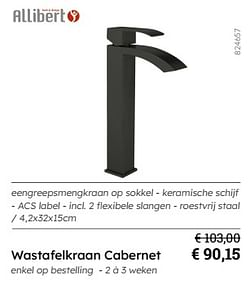 Wastafelkraan cabernet