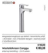 Wastafelkraan canggu-Allibert