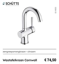 Wastafelkraan cornwall-Schütte