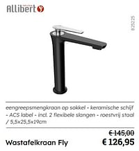 Wastafelkraan fly-Allibert