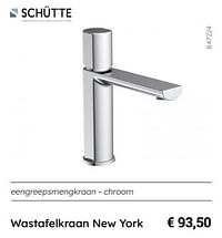 Wastafelkraan new york-Schütte