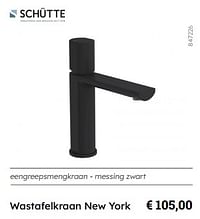 Wastafelkraan new york-Schütte